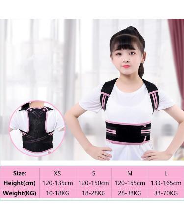 Posture Corrector for Kids and Teens Adjustable Upper Back Brace Posture Corrector with Soft Shoulder Pads and Elastic Belts Hunchback Corrector for Improve Slouching and Humpback Pink X-Small - Buy Online on GoSupps.com