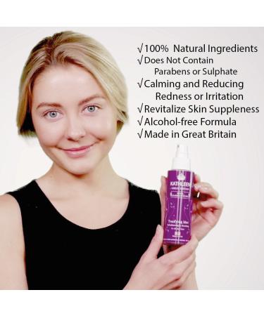 Kathleen Natural Rebalancing & Soothing Tonifying Mist - Hydrating Face Spray for All Skin Types | International Shipping Available - Buy Online on GoSupps.com