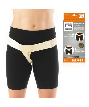Neo-G Lower Hernia Support for Men and Women - Inguinal Hernia Support - Hernia Belt Reduces Symptoms of Overstrain & Exertion - Truss for Hernia Breathable & Adjustable - S - Right SMALL-RIGHT: 25.6 - 31.5 In / 65 - 80 cm