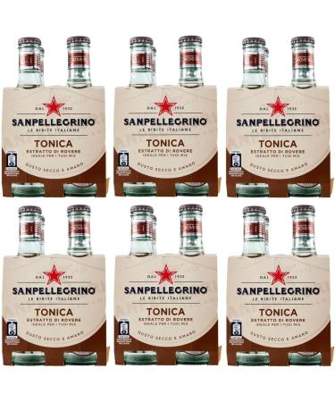 San Pellegrino Pack of 48 Soft Drinks Cocktail Drinks + Tonica Rovere Disposable Glass Bottle 20cl - Buy Online on GoSupps.com