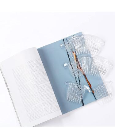 20 Pack 4 Inch Clear White Plastic Hair Side Comb Set for Women - Bridal Wedding Accessories - Buy Online on GoSupps.com