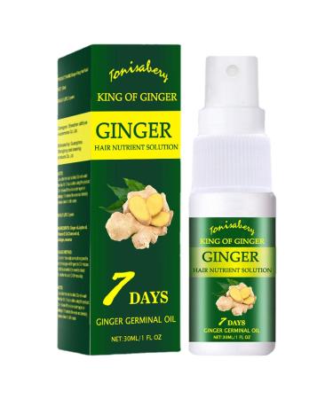 LINGJIONG Ginger Hair Growth Oil - Ginger Oil Repair Against Hair Loss | 1floz Hair Growth Serums Care Oils for Dry and Damaged Hair for Women and Men All Hair Types