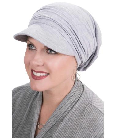 Cardani Slouchy Newsboy Hat - Viscose from Bamboo Slouch Caps for Women One Size Luxury Bamboo - Grey Heather