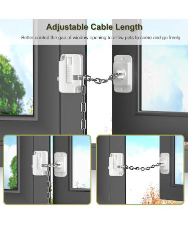 Buy Aosite Window Fuses for Children - Door Window Backups Drawer Locks & No-Drill Door Locks - 2 Pack White - Buy Online on GoSupps.com