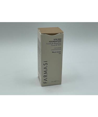 Pharmaceuticals Farmasi VFX PRO Foundation W08 flawless finish professional coverage longlasting makeup suitable for all skin types 30 ml - Buy Online on GoSupps.com
