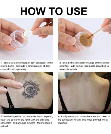 Mnozreo Teint Couvrant Tatouage Corrector of the Tatouage 20G*2 Invisible Motifs or Imperfections - Buy Online on GoSupps.com