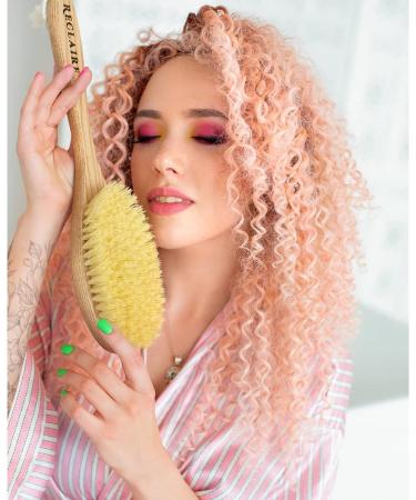 Natural Bristle Dry Skin Body Brush for Cellulite Exfoliation - Large Cactus Reclaire Massage Brush - Buy Online on GoSupps.com