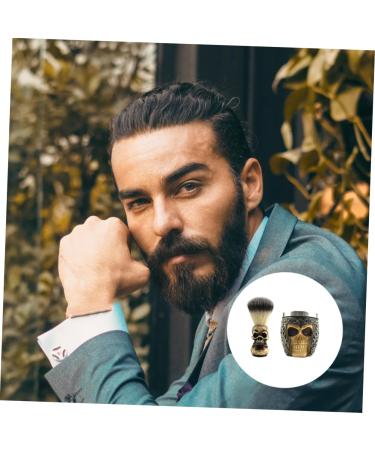 Magiclulu Skull-Beards Dachs Bartbrush Tool | Men's Grooming & Facial Cleaning Brush | Premium Salon Quality Care for Beards - Buy Online on GoSupps.com