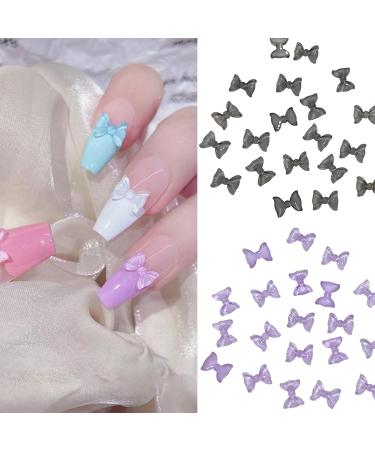 50x Cute Bowknot Nail Resin Nails Art Decorations 3D Nails Art Jewels Supplies For Acrylic Nails 50x 3d Nails Art Bowknot Nail Nails Decoration Jewels Supplies knight black - Buy Online on GoSupps.com