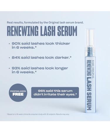 BABE ORIGINAL Renewing Lash Serum Peptide-Infused Eyelash Serum for Fuller Longer-Looking Natural Lashes Lash Enhancing Treatment with Nourishing Botanicals Vegan & Cruelty-Free Gentle 2 Month Supply (3mL) - Buy Online on GoSupps.com
