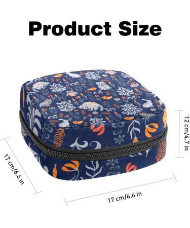 Guantierendiy Sanitary Napkin Storage Bag Raccoon Leaves Pattern Menstrual Cup Pouch Nursing Pad Holder Tampon Bags Feminine Product Pouches Portable Period Kit Bag Color 5 - Buy Online on GoSupps.com