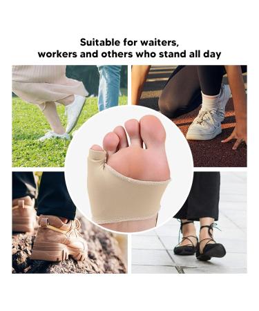 Bunionette Sleeves Reduce Pressure - Pinky Toe Corrector (L) | Elastic Strap, Skin Color - 1 Pair - Buy Online on GoSupps.com