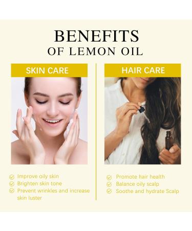 Aoruilia 10ml Lemon Essential Oil 100% Pure Premium Grade Lemon Oils for Diffuser Home Cleaning Aromatherapy Diffuser Spa Yoga Candle Making Lemon 10 ml (Pack of 1) - Buy Online on GoSupps.com