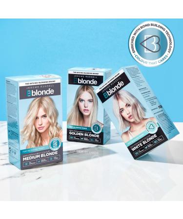 Jerome Russell Bblonde Medium Blonde Post Blonding Toner - Vegan Semi Permanent Hair Dye with Brazil Nut Oil - Buy Online on GoSupps.com