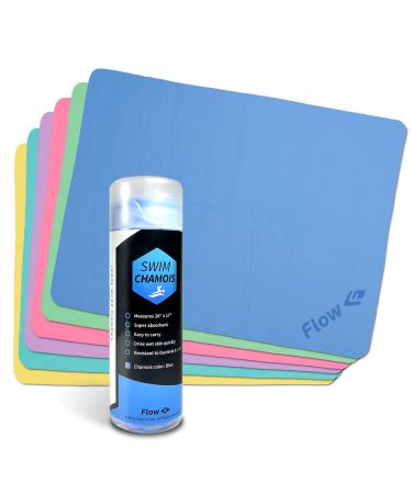 Flow Swim Chamois Towel - 26" x 17" (Purple) - Buy Online on GoSupps.com