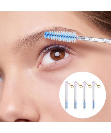 LALAFINA 4pcs Tube Mascara Brush Lash Applicator Empty Mascara Bottle Eyelash Tube Cosmetic Device Stick Miss Blue - Buy Online on GoSupps.com