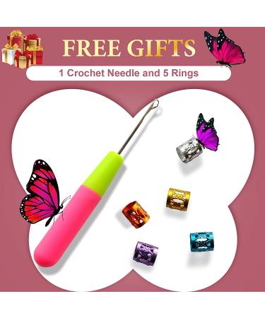 Butterfly Locs Crochet Hair 14 Inch 7 Packs Pre-twisted Faux Locs - Distressed Short Bob Crochet Braids - 2# Color - Buy Online on GoSupps.com