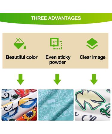 CenDale DTF Transfer Film and Powder Kit - 30 Sheets A4 DTF Film + 14oz White DTF Powder | Direct-to-Film Transfer for Any Fabric | DTF Starter Kit for DTF & Sublimation Printer - Buy Online on GoSupps.com