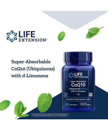Buy Life Extension Super-Absorbable CoQ10 100 mg - 60 Softgels for Enhanced Heart Health - Buy Online on GoSupps.com