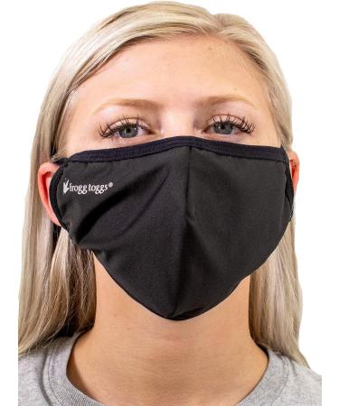 FROGG TOGGS Micro Chilly Face Mask 3 Pack - Black One Size | Cool & Comfortable UV Protection for Outdoor Activities - Buy Online on GoSupps.com