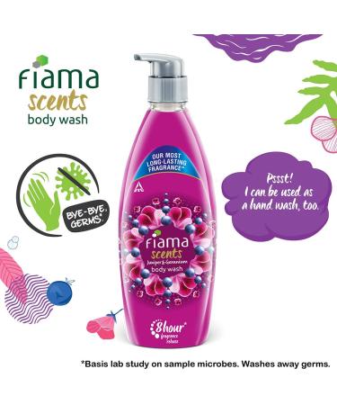 Fiama Scents Body Wash - Juniper & Geranium 8-Hour Fragrance Lock Dermatologist Tested 500ml - International Shipping Available - Buy Online on GoSupps.com