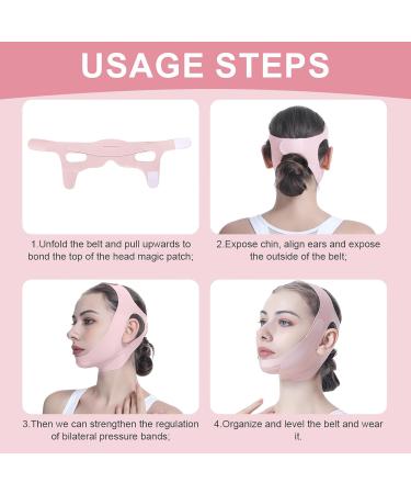 Facial Lifting Belt - Double Lift Soothing & Comfy Face Lift Strap | Breathable V Shaped Chin Up Band for Lifting & Shaping - Buy Online on GoSupps.com