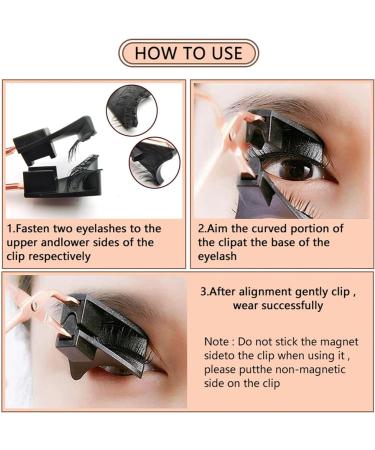 DIEREFEN Magnetic Eyelashes Natural Look False Eyelashes Magnetic Eyelashes With Applicator Reusable Magnetic Eyelashes No Glue Or Liner Needed Easy To Take Double Layer Independent Magnetic Box (B) - Buy Online on GoSupps.com