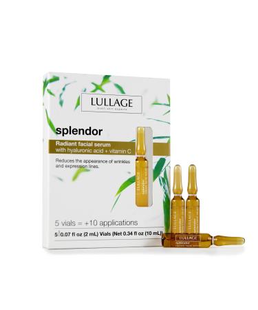 Splendor Radiant Facial Serum Ampoules Hyaluronic Acid and Vitamin C Serum Revitalizing Facial Serum to help replenish and firm the skin appearance by Lullage (Ampoules)