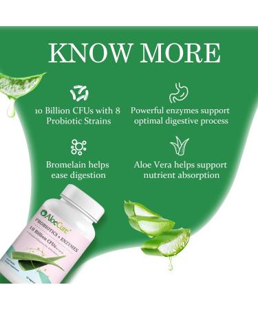 AloeCure Aloe Digestion Pack - 2 Pieces - Aloe Vera Capsules 1btlx30caps, Probiotics 1btl - Buy Online on GoSupps.com