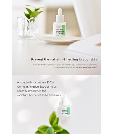 Cica 100 Soothing Ampoule - 30ml | Soothing Skincare for Irritated Skin | International Shipping Available - Buy Online on GoSupps.com