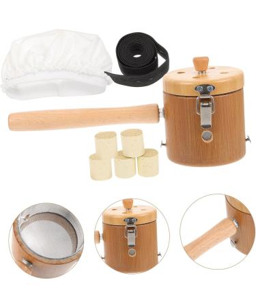 Plafope Handheld Moxibustion Device Set - Chinese Wooden Moxa Rod Burner & Scalding Protection Box - Buy Online on GoSupps.com