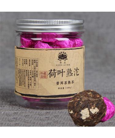 HELLOYOUNG 100g de th Pu'er m r biologique authentique chinois Sans additifs avec une douceur rapide en arri re-go t Th pu-erh Pu'er Tea