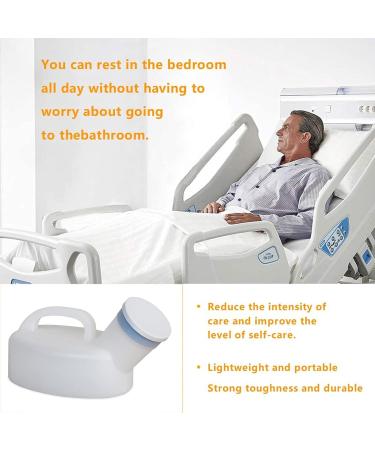 Home Comfort Urinals for Men - Upgraded Thick Urine Bottles for Men with Spill/Leak Proof Screw-On Lids - 1100ml Portable Urinal for Men - Bed Pan - Pee Bottles for Men Happy - Buy Online on GoSupps.com