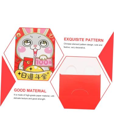 Didiseaon 90 Pcs 2023 Year of The Rabbit Red Packets Lucky Hong Bao Chinese New Year Red Pocket Red Envelopes Chinese New Year Red Envelope New Year Money Envelope Paper Wedding Coin As Shown 1x3pcs 17X9CMx3pcs - Buy Online on GoSupps.com