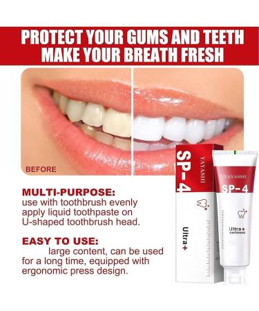 Yayashi SP-4 Probiotic Whitening Toothpaste - Brightens Teeth Freshens Breath Promotes Healthy Gums & Prevents Tartar - International Shipping Available - Buy Online on GoSupps.com