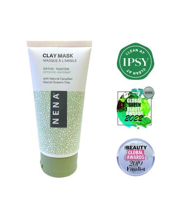 NENA Clay Face Mask - Facial Moisturizer for All Skin Types, Reduces Blackheads and Pores - Natural Beauty Product 120g - Buy Online on GoSupps.com