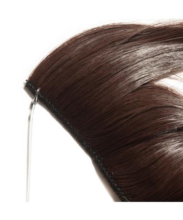 SEGO Hair Part Extensions - Invisible Wire - Medium Brown Wavy 20 (50cm) - 90g | Shop Internationally - Buy Online on GoSupps.com