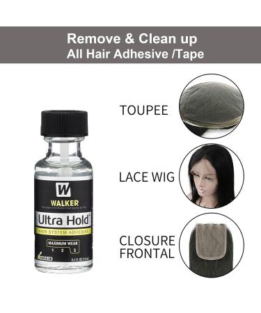 Wig Glue - Lace Strong Hold Bond Hair Adhesive - Strong Hold Invisible Bonding Adhesive Hair Glue for Wigs - Waterproof Latex-Free and Oil-Resistant Wig Adhesive Glue (15ml) - Buy Online on GoSupps.com