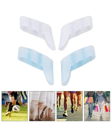 Soft Silicone Little Toe Separator - 8 Pairs | Breathable 3-Hole Overlapping Toe Protector for Scuff Protection - Buy Online on GoSupps.com