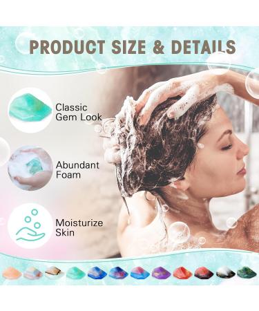 Buy Loopeer 12 Pieces Gemstone Soap - Organic Fragrance Soap Bars for Bath & Body | Perfect Gift for Men & Women Birthday & Christmas - Buy Online on GoSupps.com