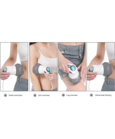 Handheld Cellulite Massager - Electric Full Body Fat Removal Device | 4 Massage Heads for Optimal Slimming | Portable Vibrating Body Slimming Solution for Belly Legs & Shoulders (EU) - Buy Online on GoSupps.com