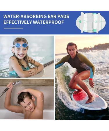 60 Pieces Waterproof Ear Covers & Stickers for Swimming Shower & Water Sports | Ear Protectors & Cotton Ear Plugs - Buy Online on GoSupps.com