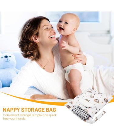 Darryy Naspocket Kindergarten Wetbag Set | Waterproof Washable Diaper Bag & Fabric Diapers | Reusable Nasal Pockets | Rainbow Design - Buy Online on GoSupps.com