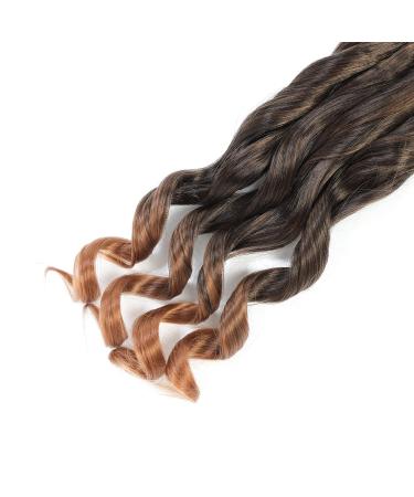 Dt Cheryl French Curls Braiding Hair - 8 Pack Pre-Stretched 24 Inch Loose Wave Extensions (T30#) - Premium Synthetic Curly Hair for International Shipping - Buy Online on GoSupps.com