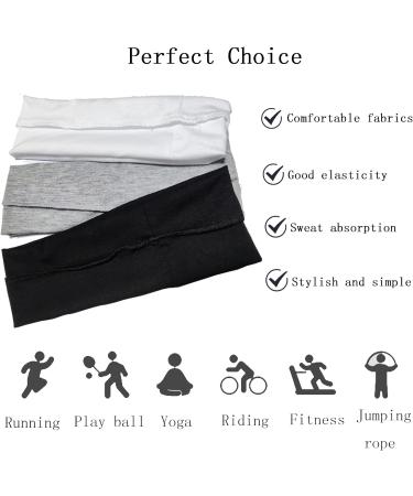 6 Pack Sports Headbands for Women - Elastic Sweatbands Slipproof Yoga Hair Wraps Soft & Stylish - Color 2 - Buy Online on GoSupps.com