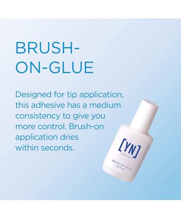 Young Nails Brush-on-Glue 0.5 Fl Oz - Professional Quick-Drying Nail Adhesive for Tips - Buy Online on GoSupps.com