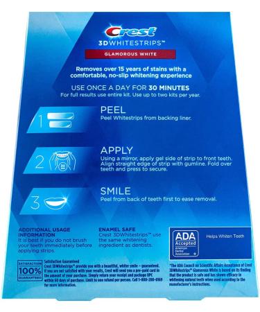 Crest 3D Whitestrips Glamorous White 28 Count (Pack of 2) - Buy Online on GoSupps.com
