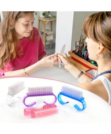 4-Part Nail Brush Set - Plastic Handle Nail Art Cleaning Tool for Daily Use - Buy Online on GoSupps.com