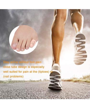 Yimanduo 10-Piece Breathable Gel Toe Protectors for Pain Relief - Ideal for Corns, Blisters, Ingrown Toenails - Women and Men - Buy Online on GoSupps.com