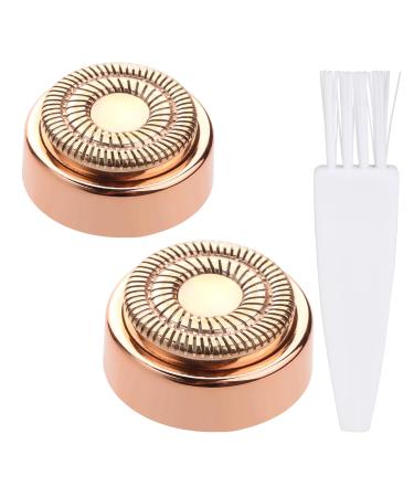 Hair Remover Replacement Heads Replacement Heads for Flawless Generation 2 Facial Hair Remover Flawless Replacement Heads 2PCS Hypoallergenic Replacement Heads for Finishing Touch 18 Karat Gold-Plated